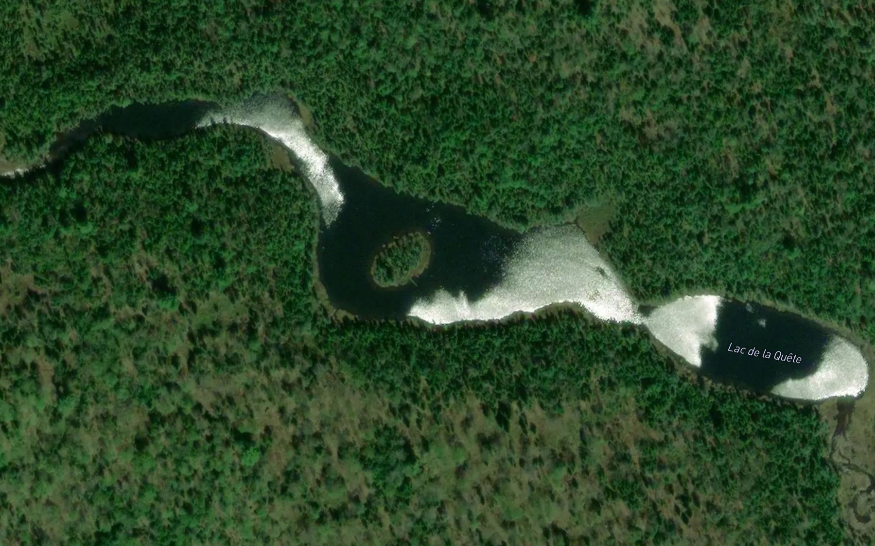Satellite map of the Lac de la Quete