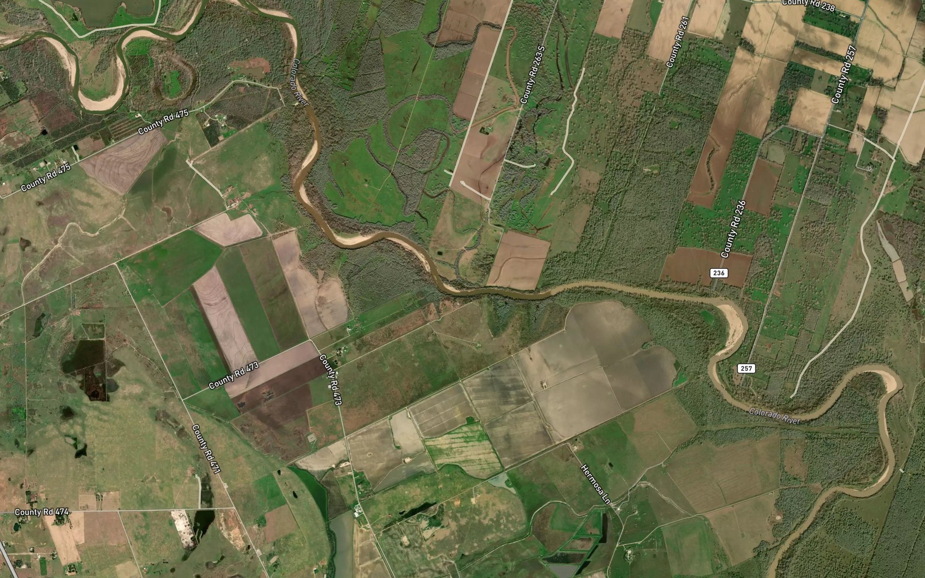 Satellite map of the Robb Slough