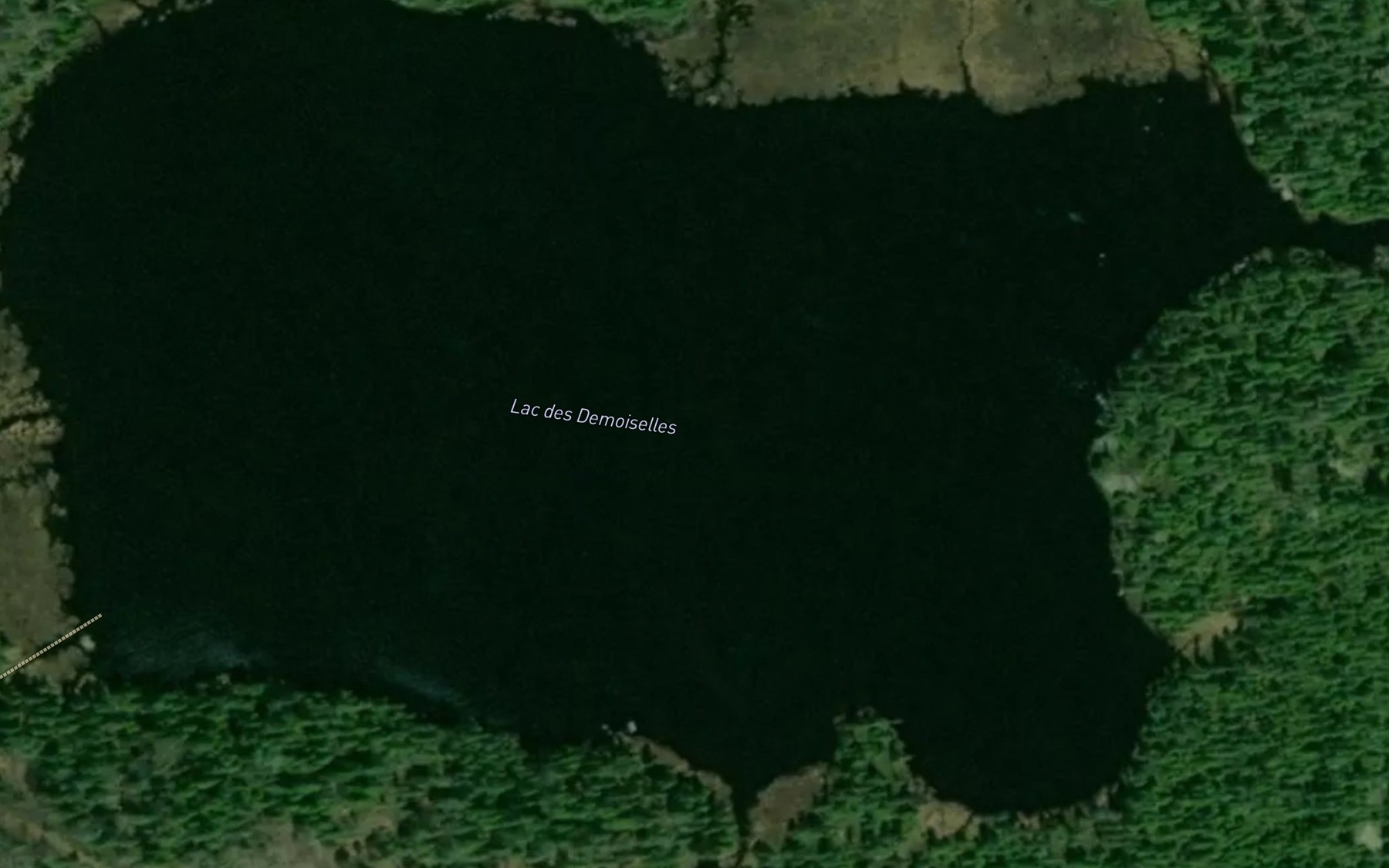Satellite map of the Lac des Demoiselles