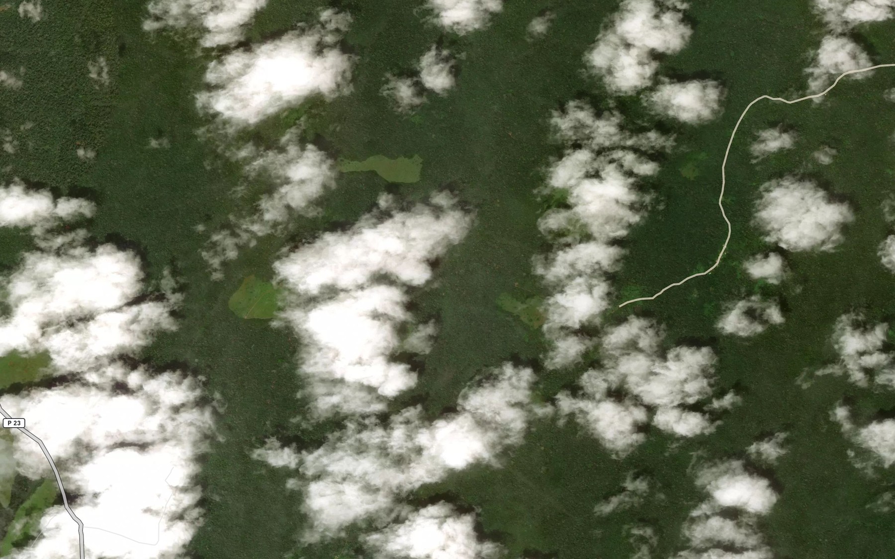 Satellite map of the Ndango