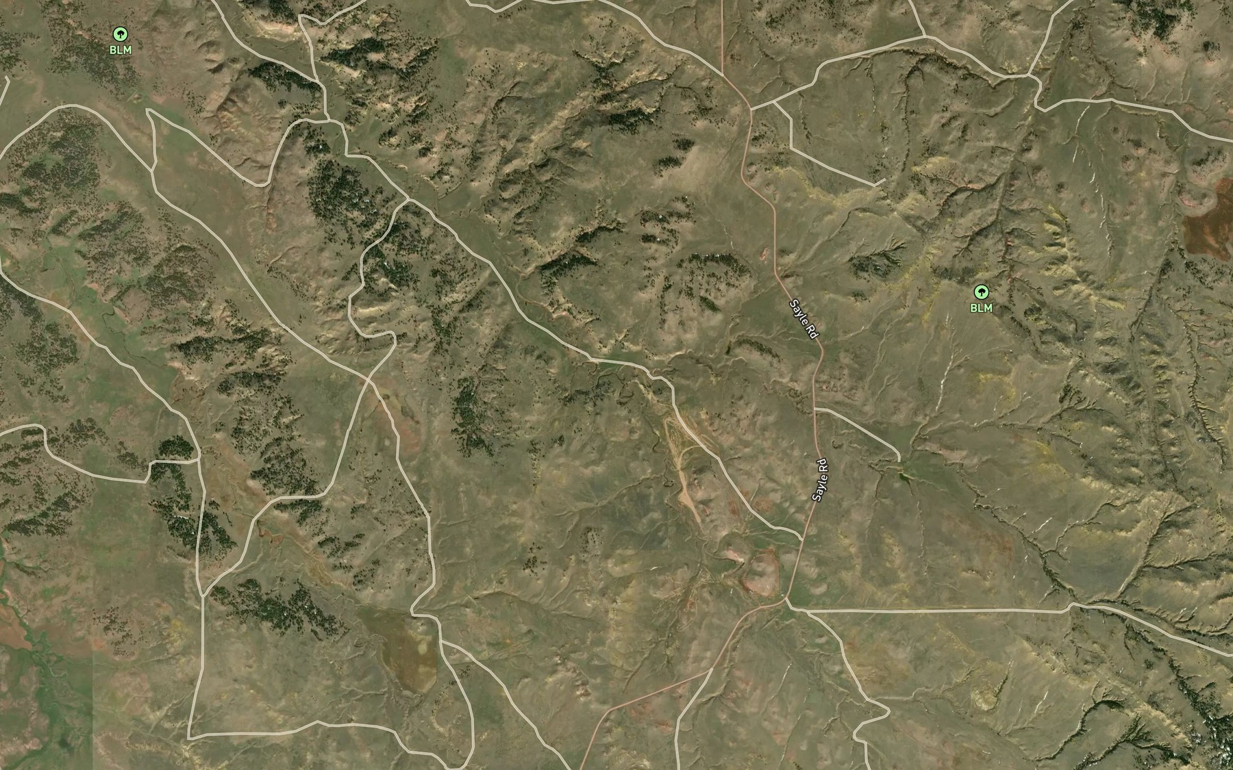 Satellite map of the Denvers Prong