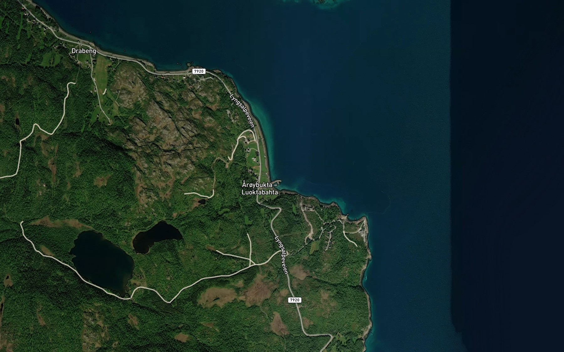 Satellite map of the Aroybukta
