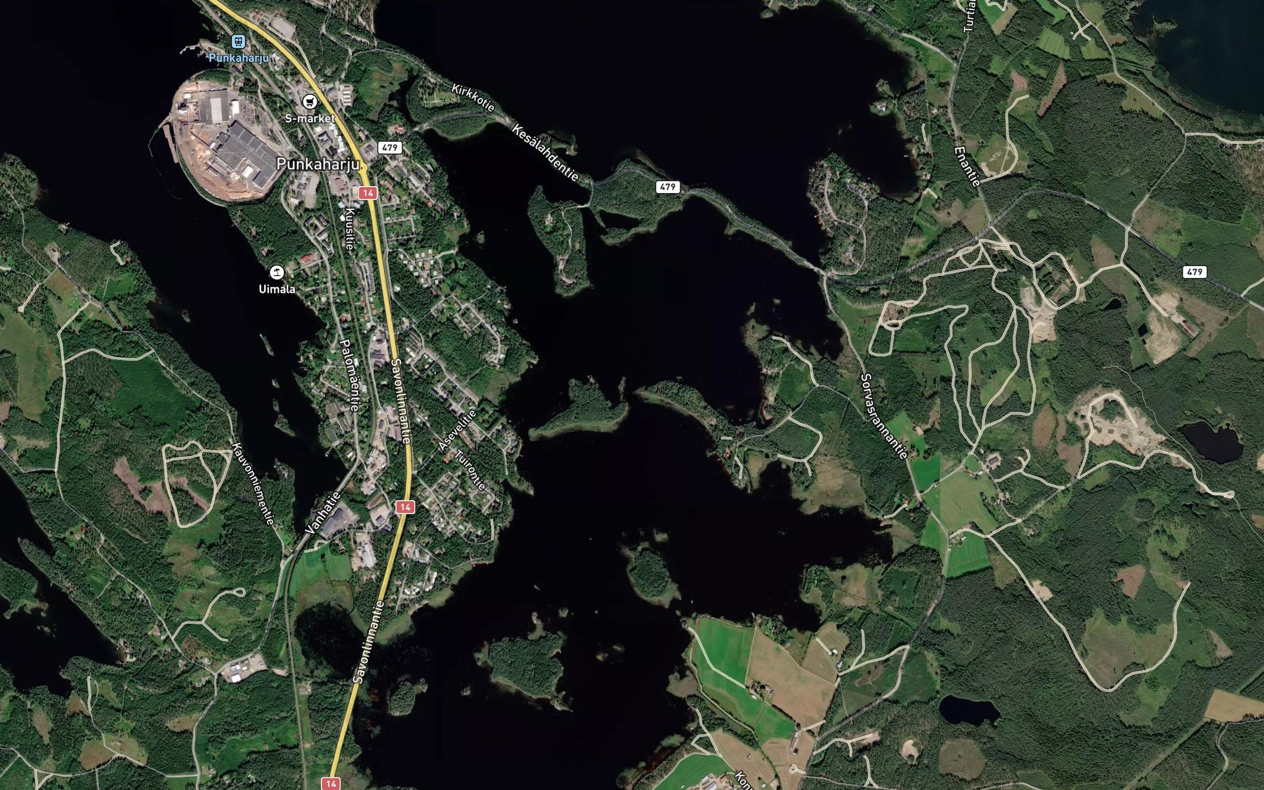 Satellite map of the Ristisalmi