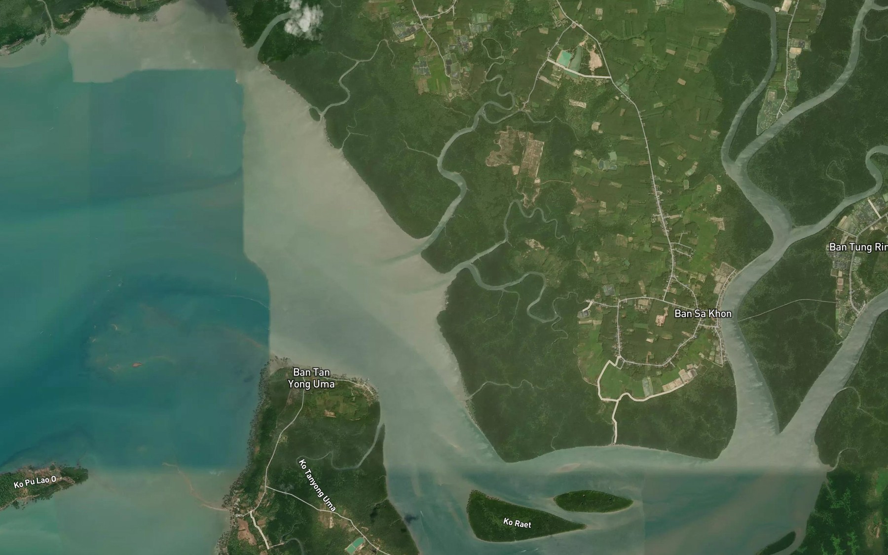 Satellite map of the Khlong Supang Lek