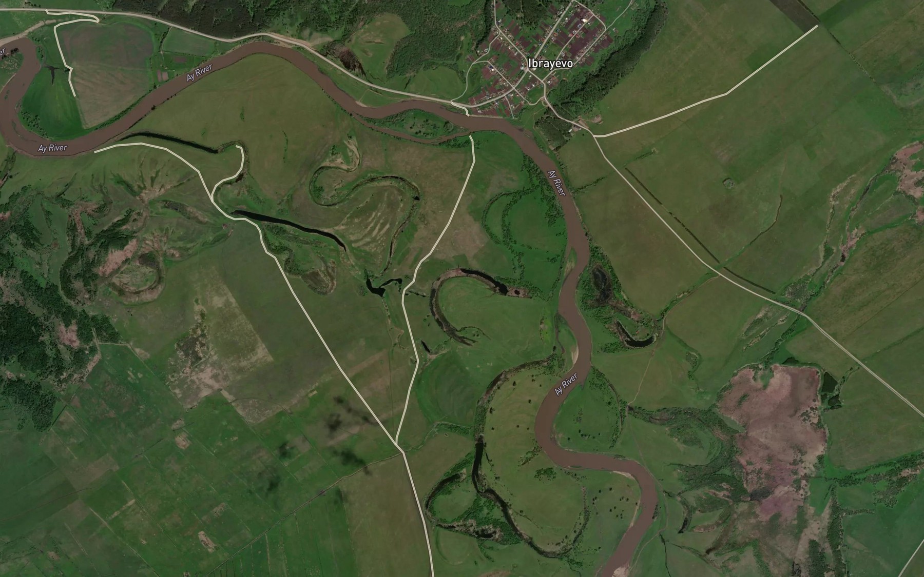 Satellite map of the Ozero Tannash