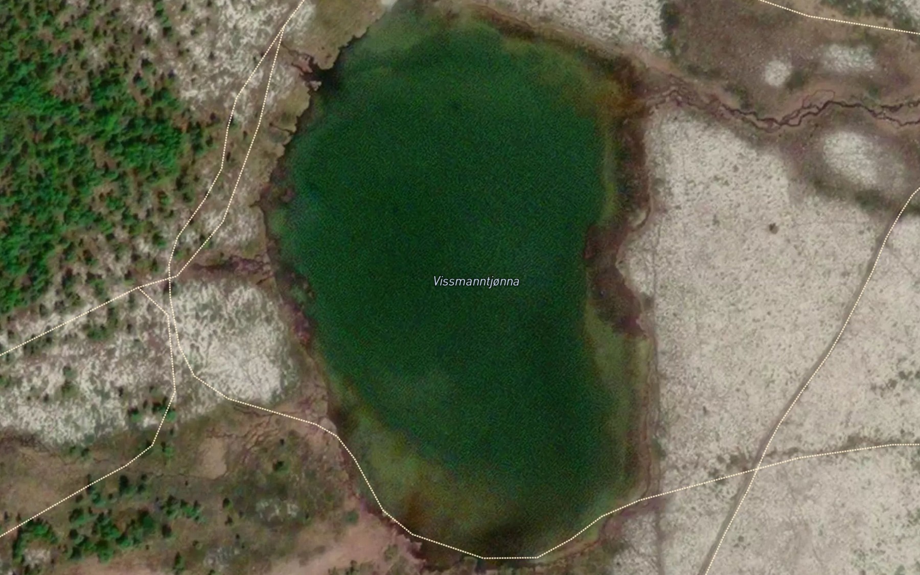 Satellite map of the Vissmanntjorna