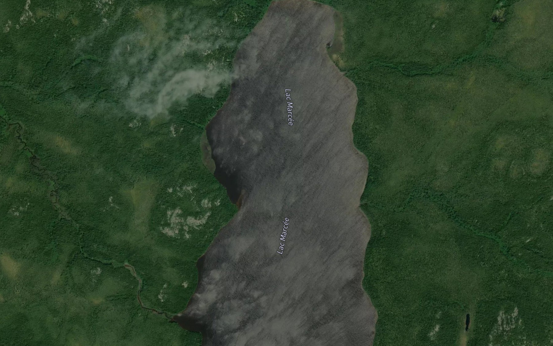Satellite map of the Lac Marcee