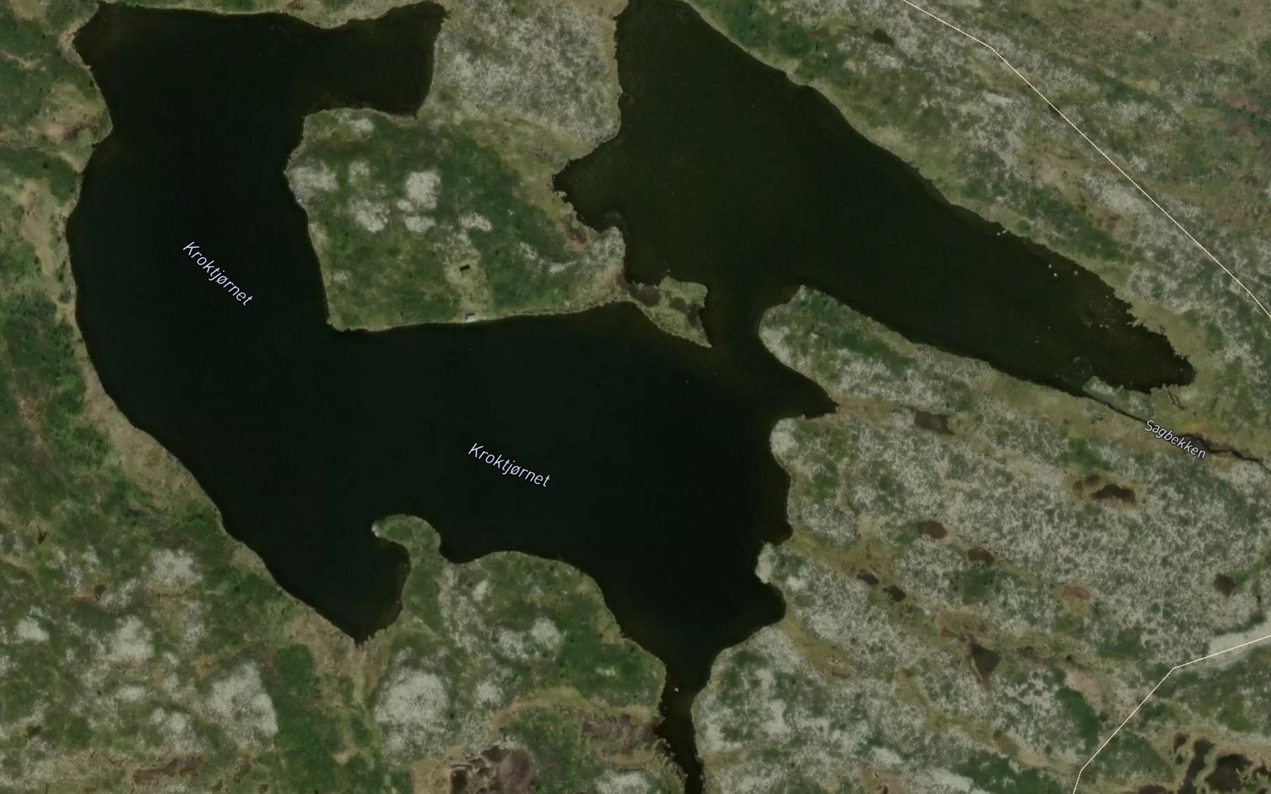 Satellite map of the Kroktjornet