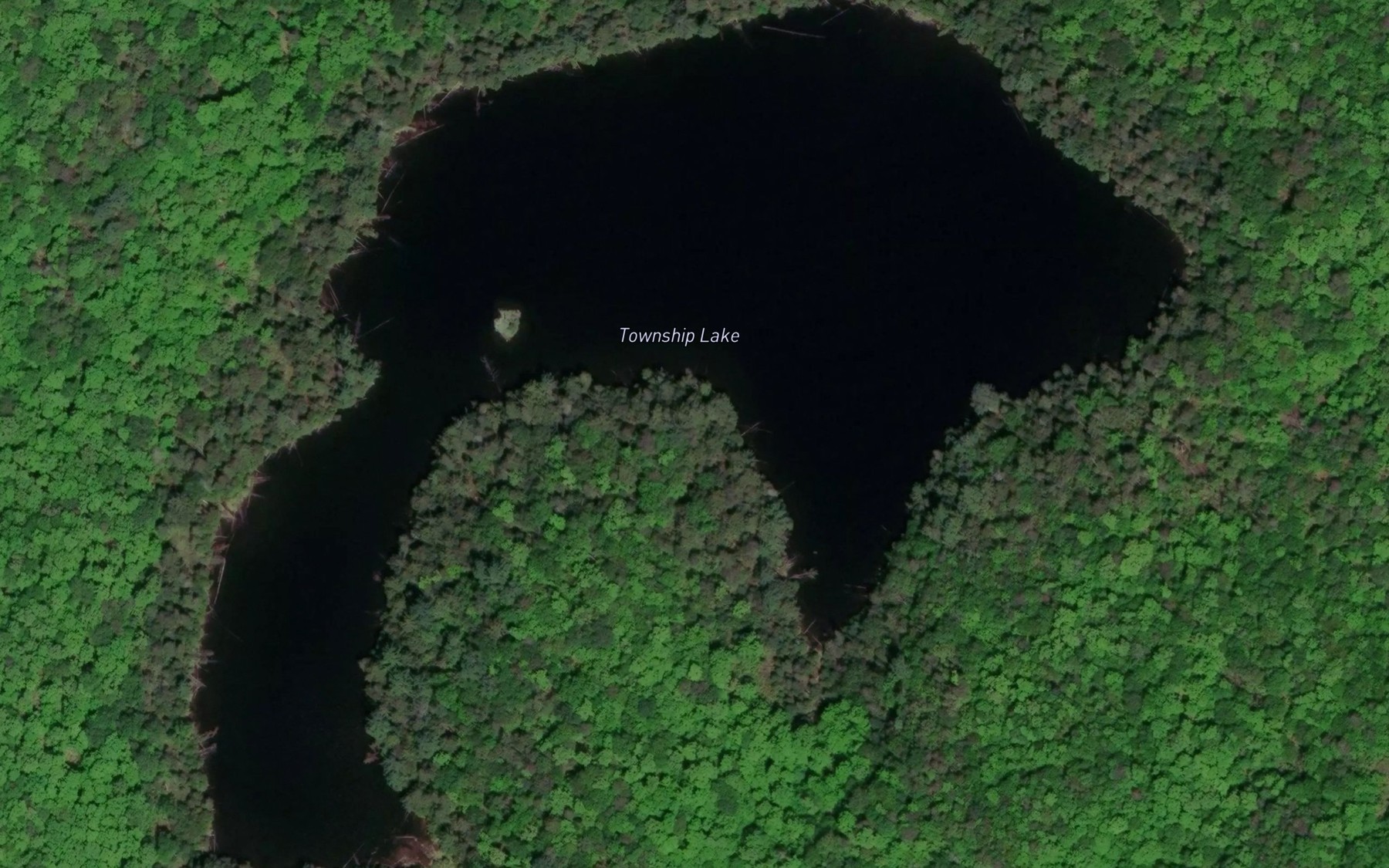 Satellite map of the Township Lake
