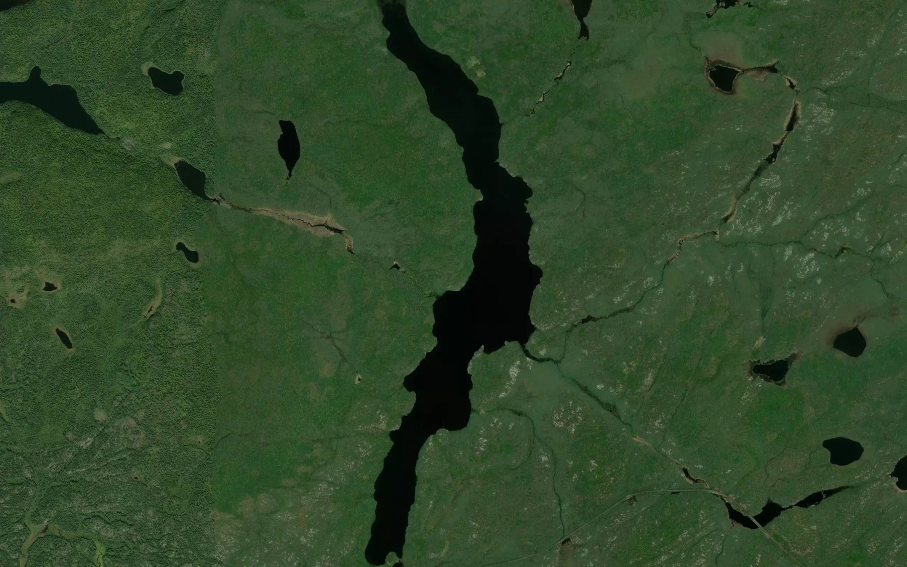 Satellite map of the Clod Lake