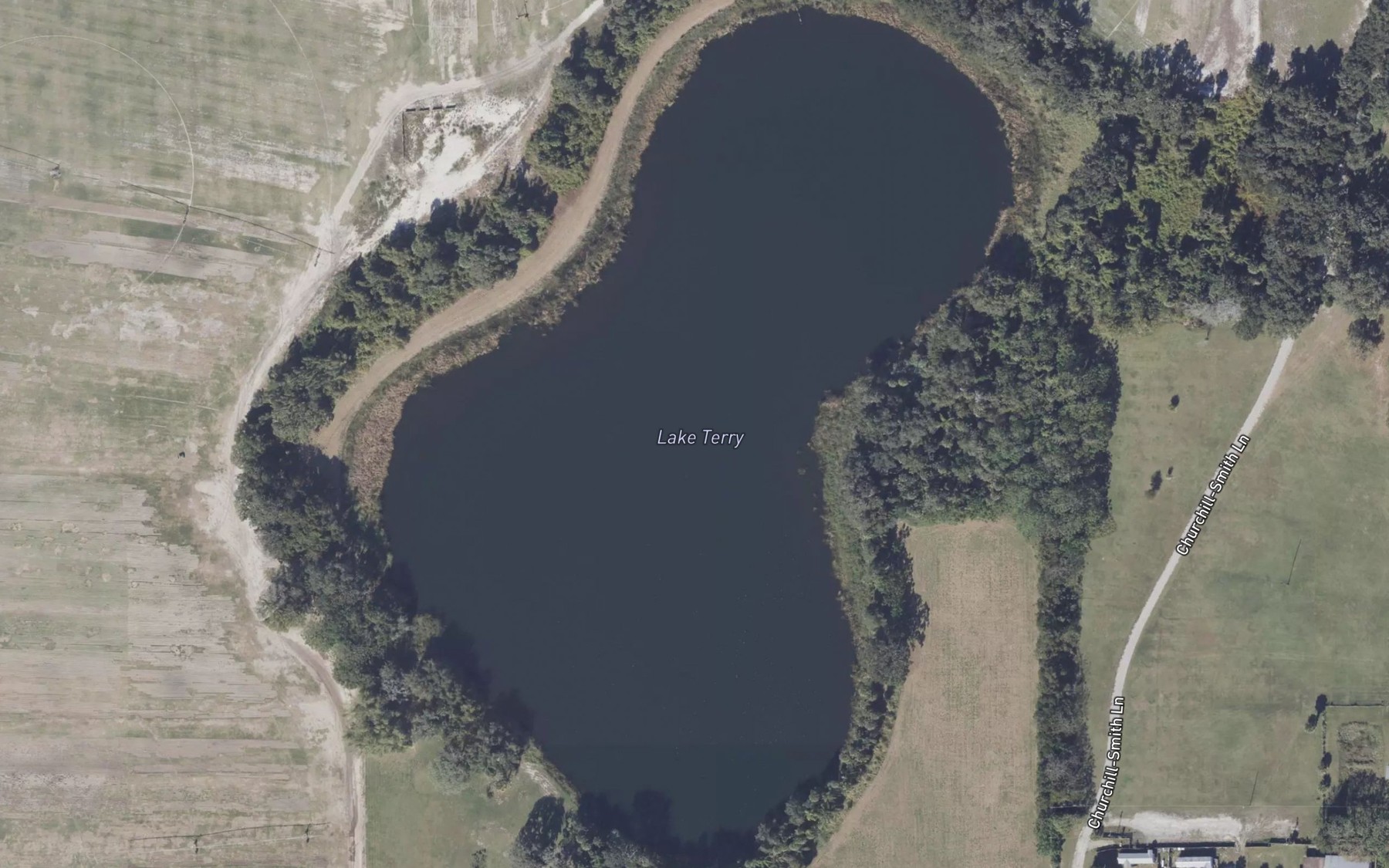 Satellite map of the Lake Terry