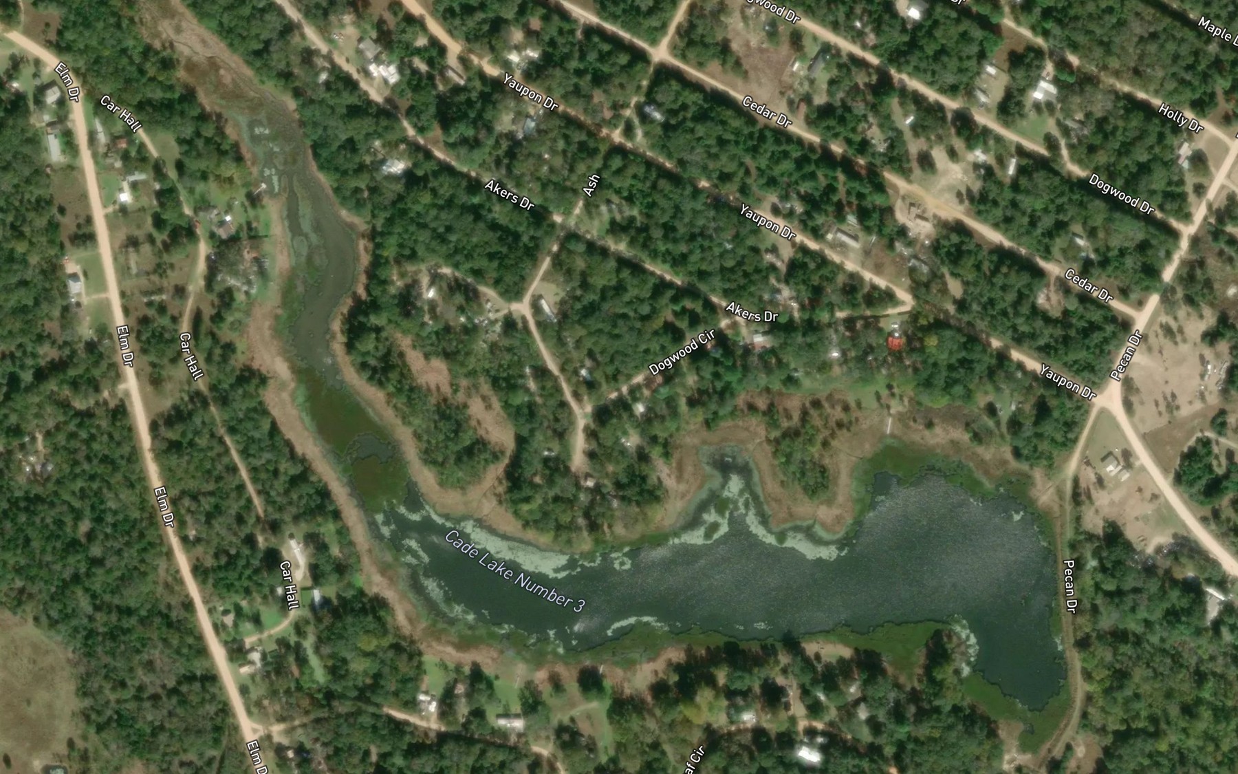 Satellite map of the Cade Lake Number 3