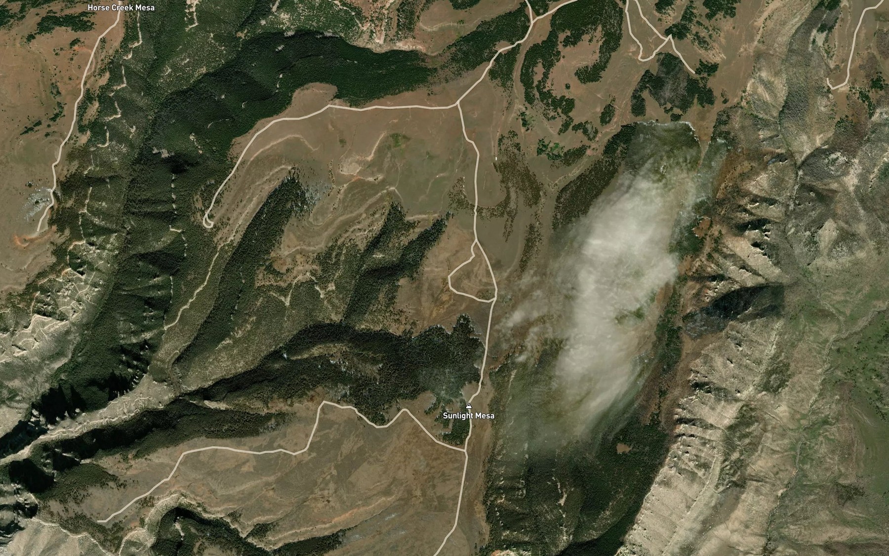 Satellite map of the Deer Spring