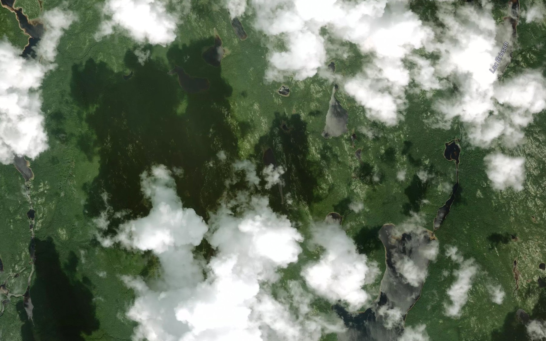 Satellite map of the Lac Reignard