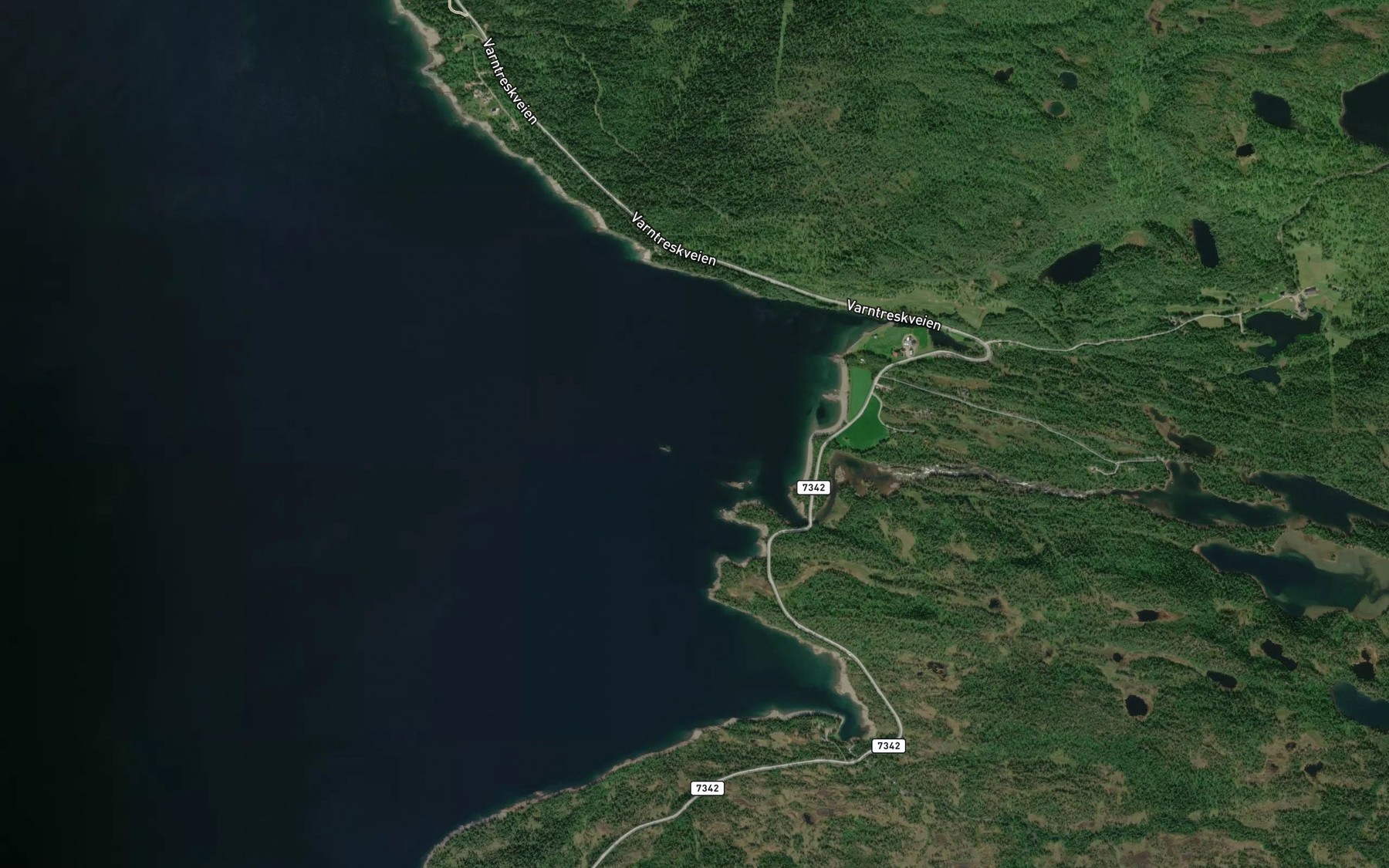 Satellite map of the Sordalsbukta