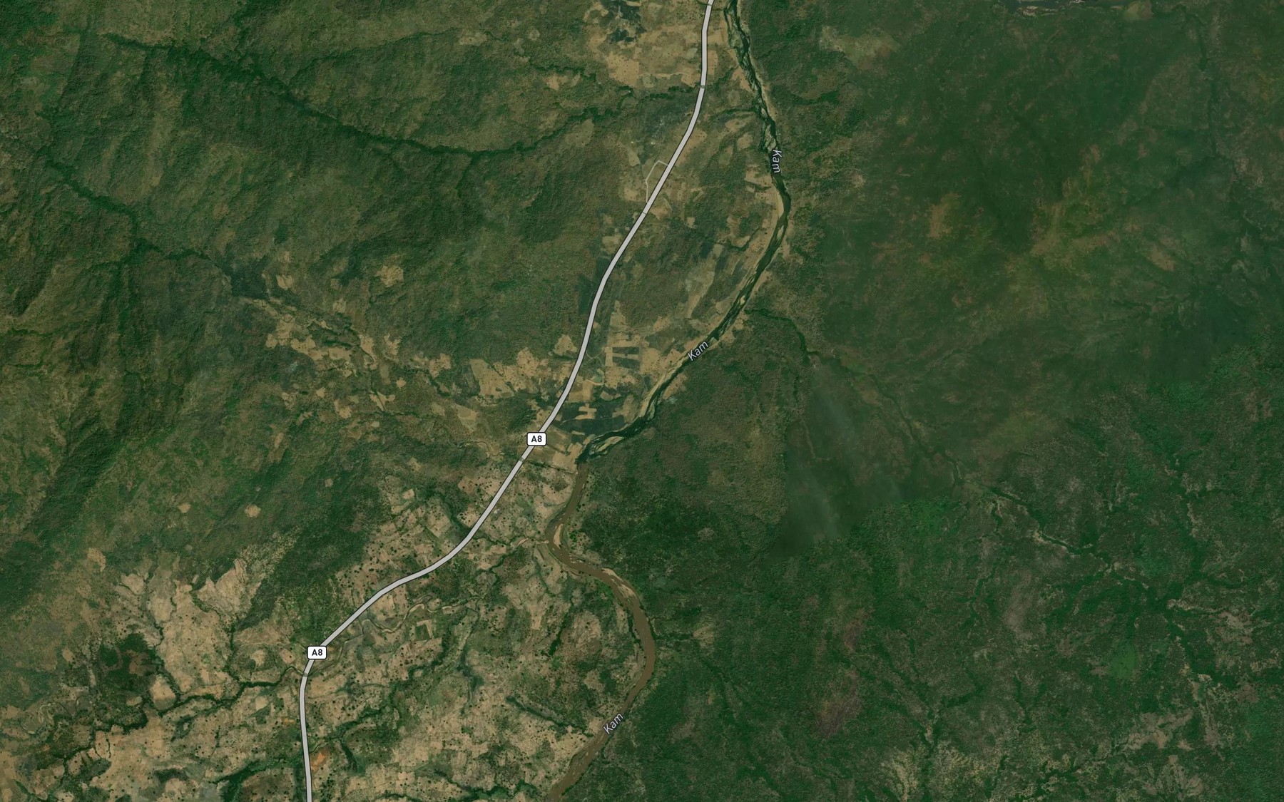 Satellite map of the RiverPantim