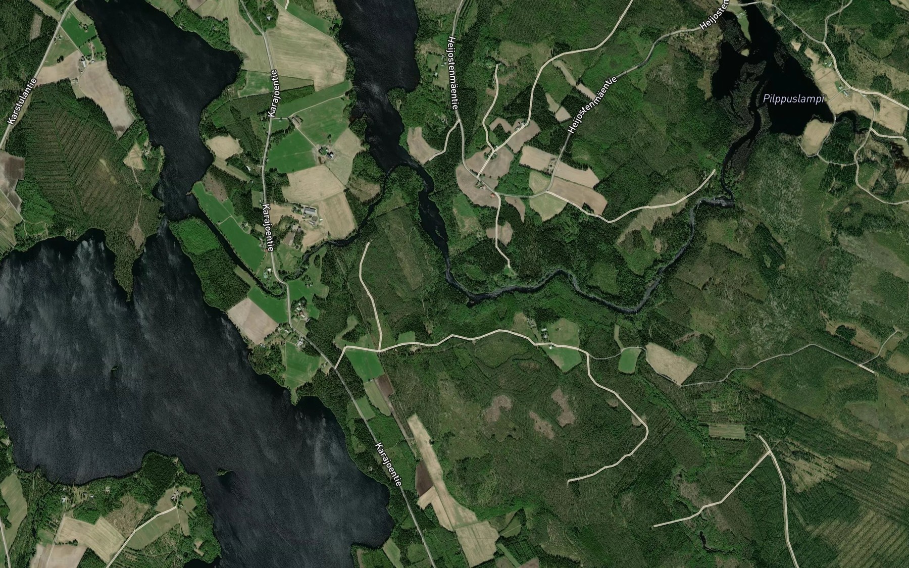 Satellite map of the Vaajakoski
