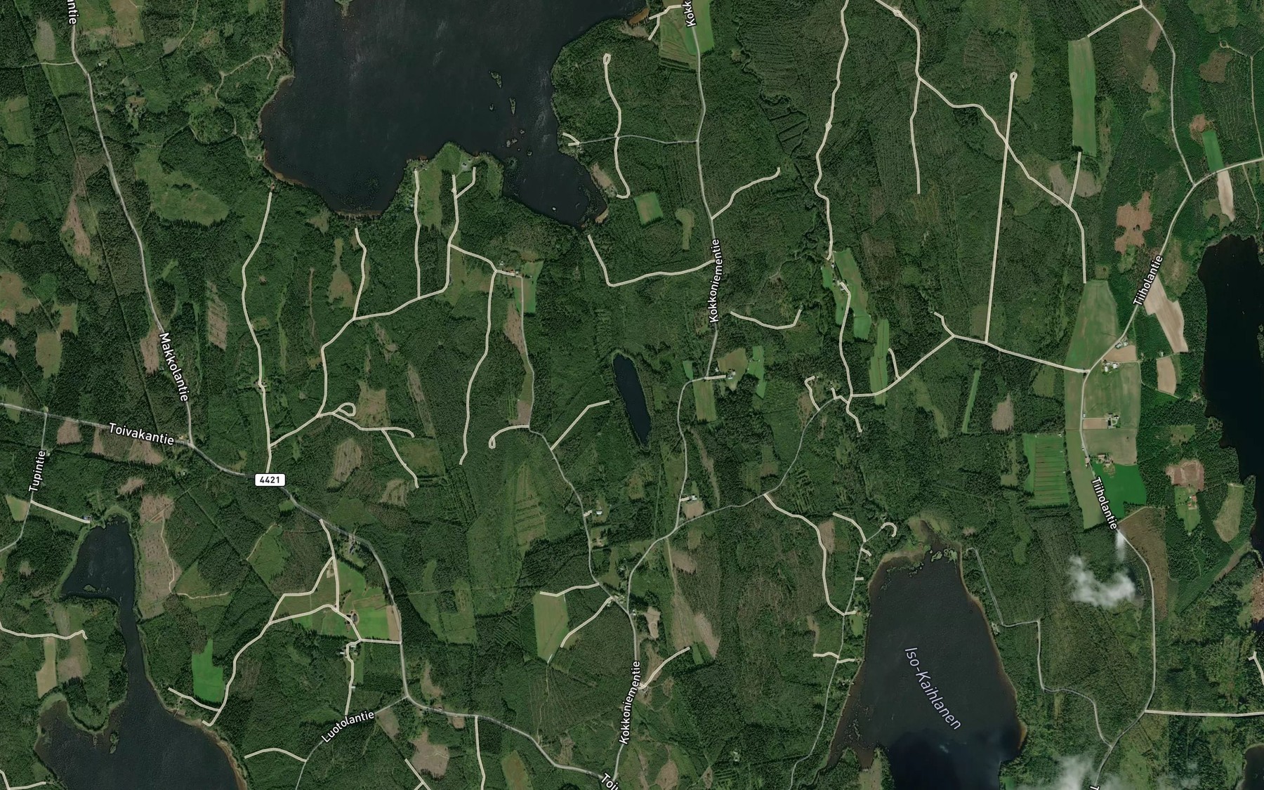 Satellite map of the Korttimenlampi