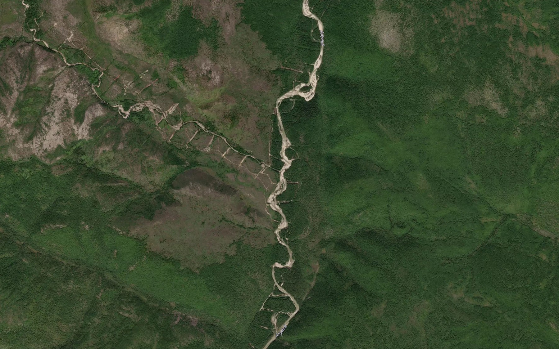 Satellite map of the Orogo