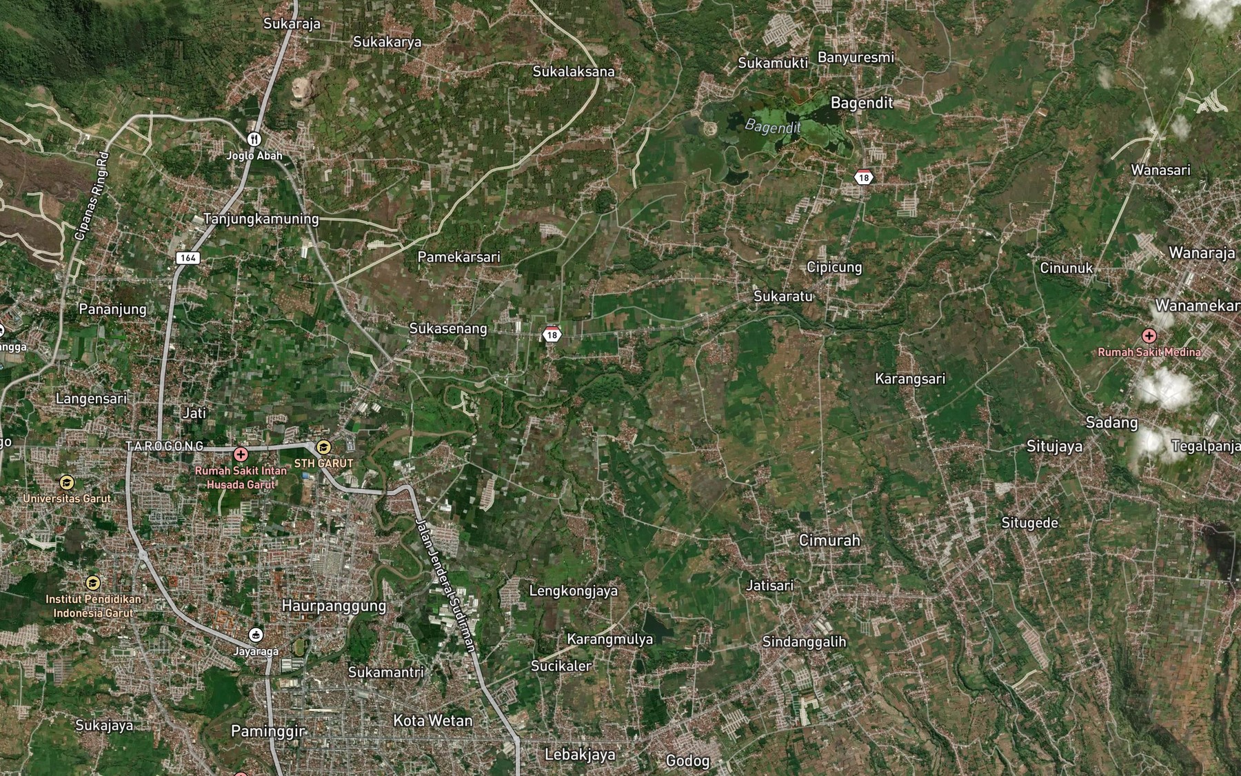 Satellite map of the Ci Doronglang