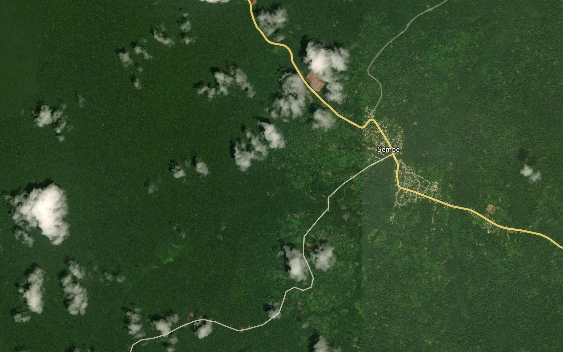 Satellite map of the Kombe
