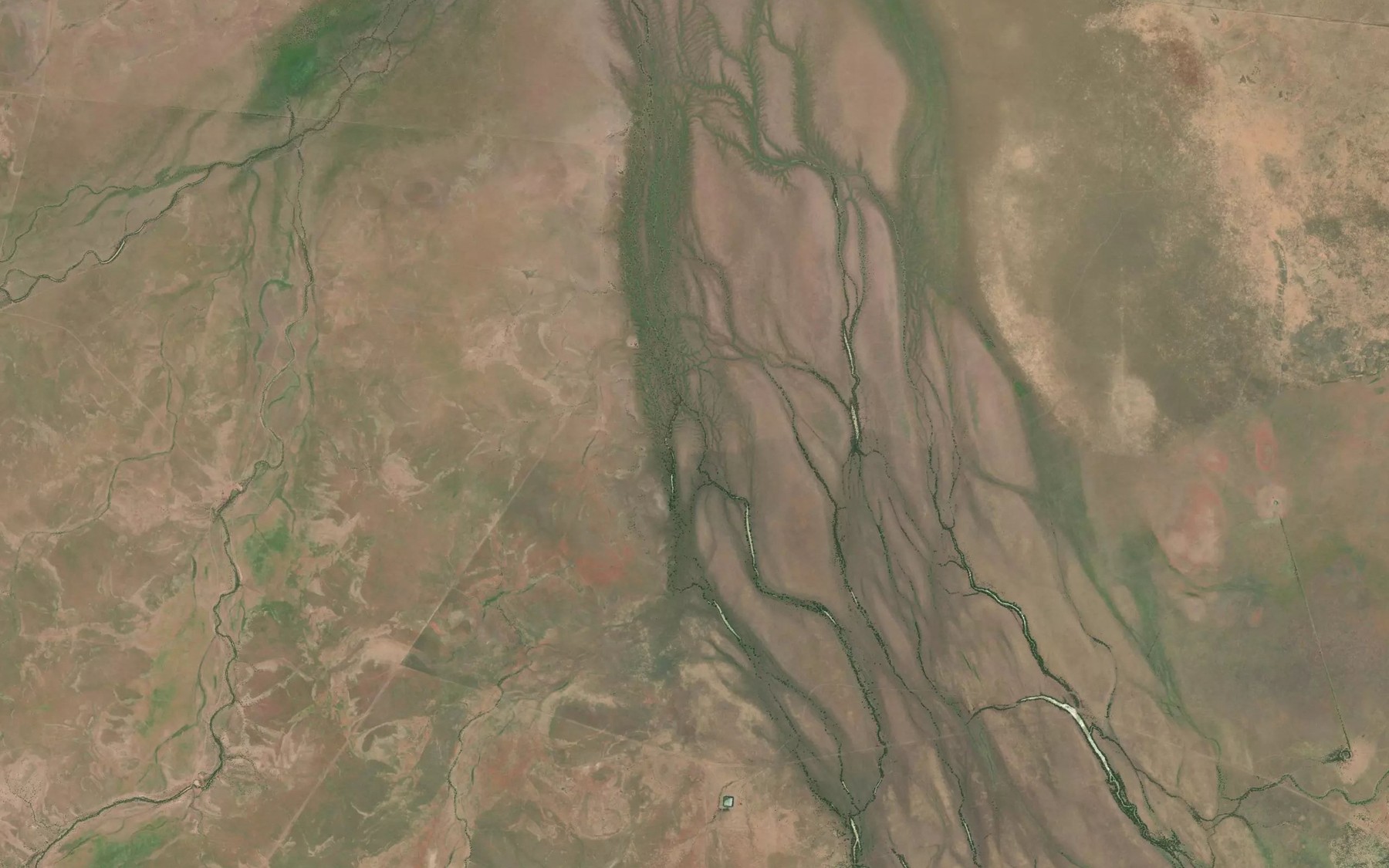 Satellite map of the Seven Mile Creek