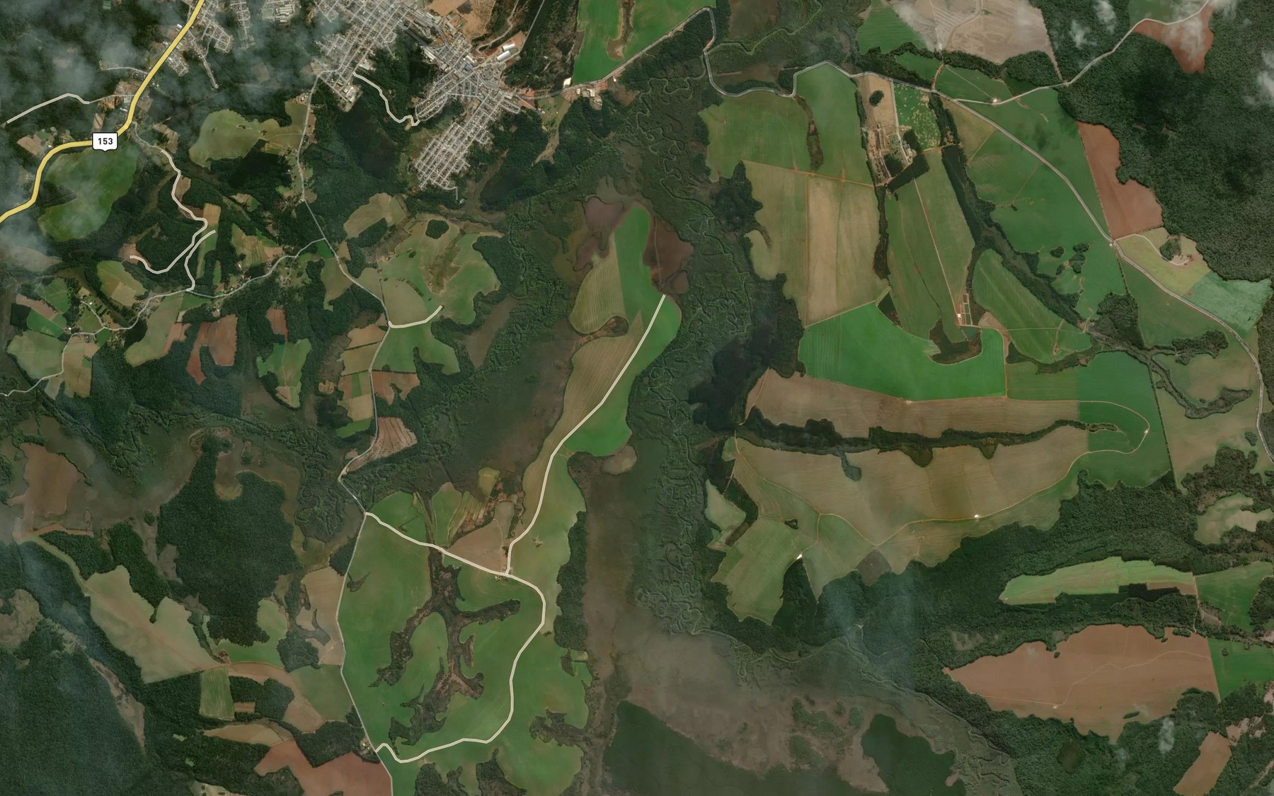 Satellite map of the Arroio Capoeirinha