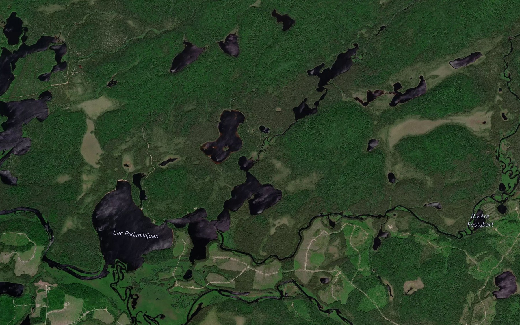 Satellite map of the Ruisseau Taylor
