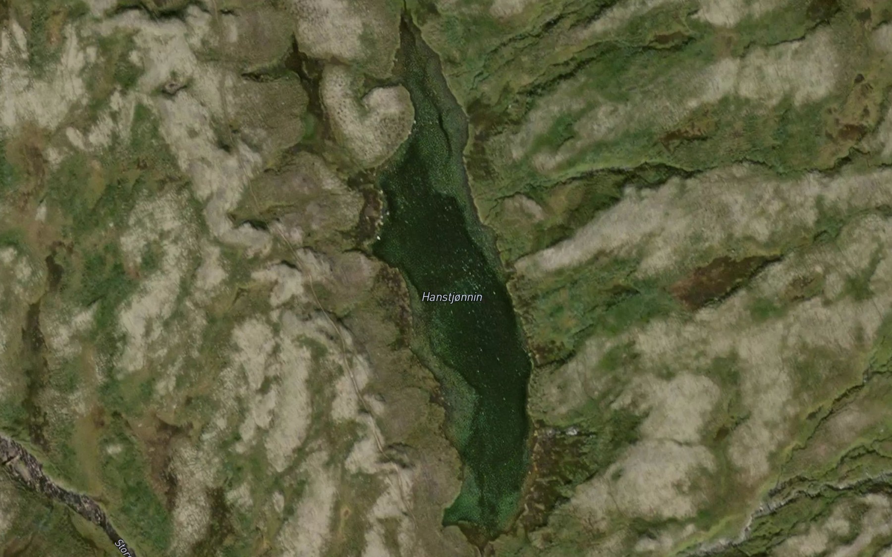 Satellite map of the Hanstjornan