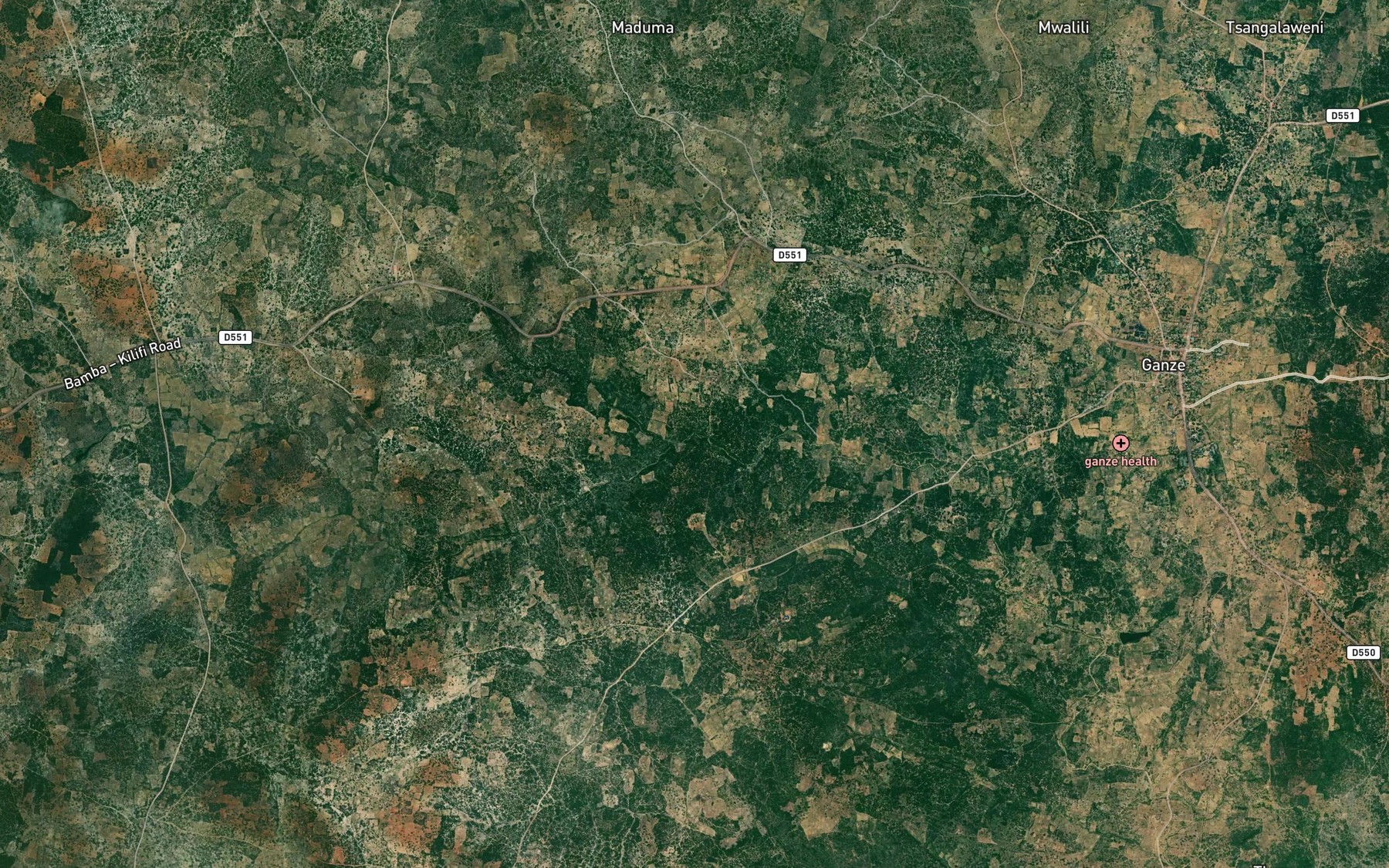 Satellite map of the Mulungu wa Mawe