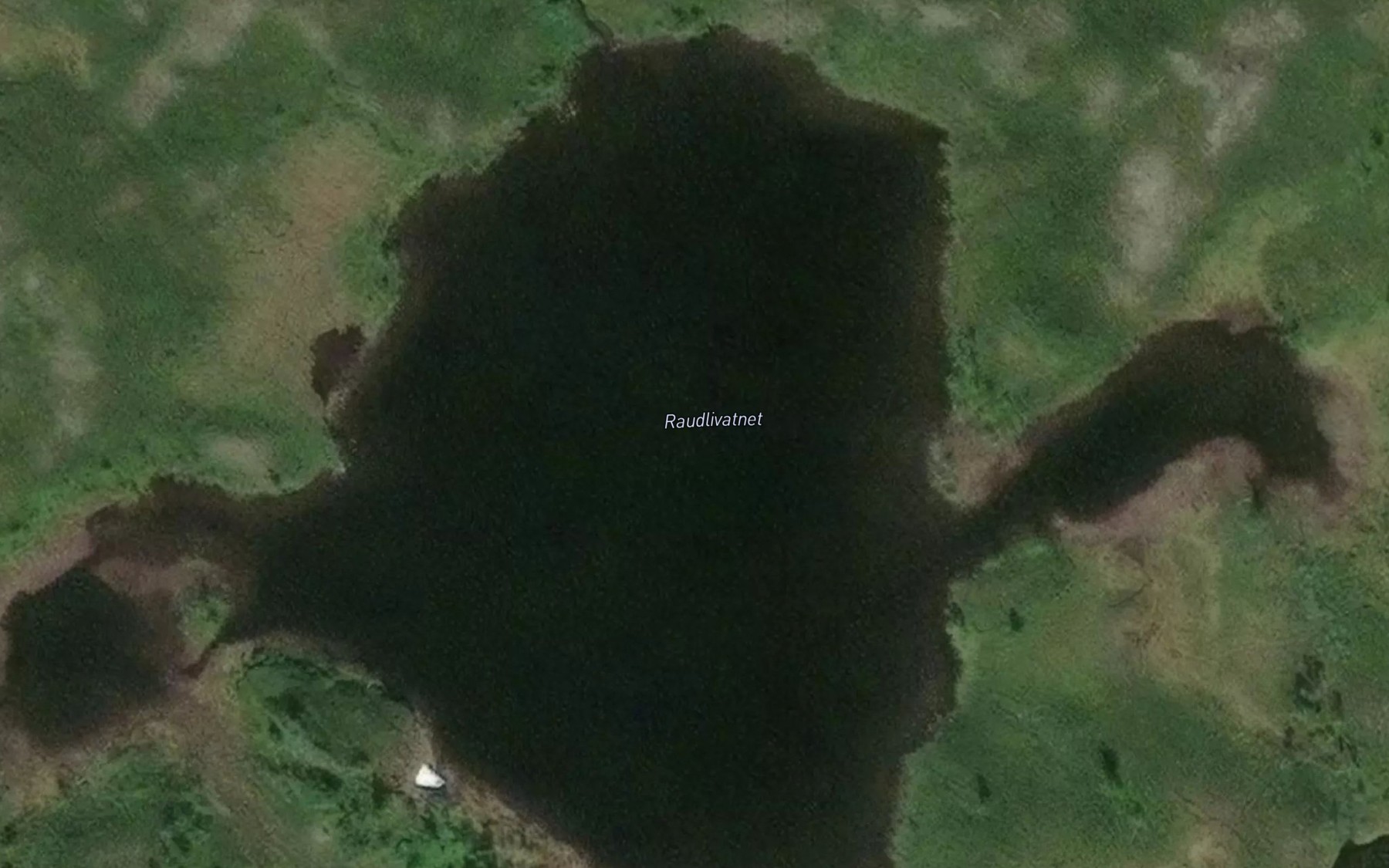 Satellite map of the Raulivatnet