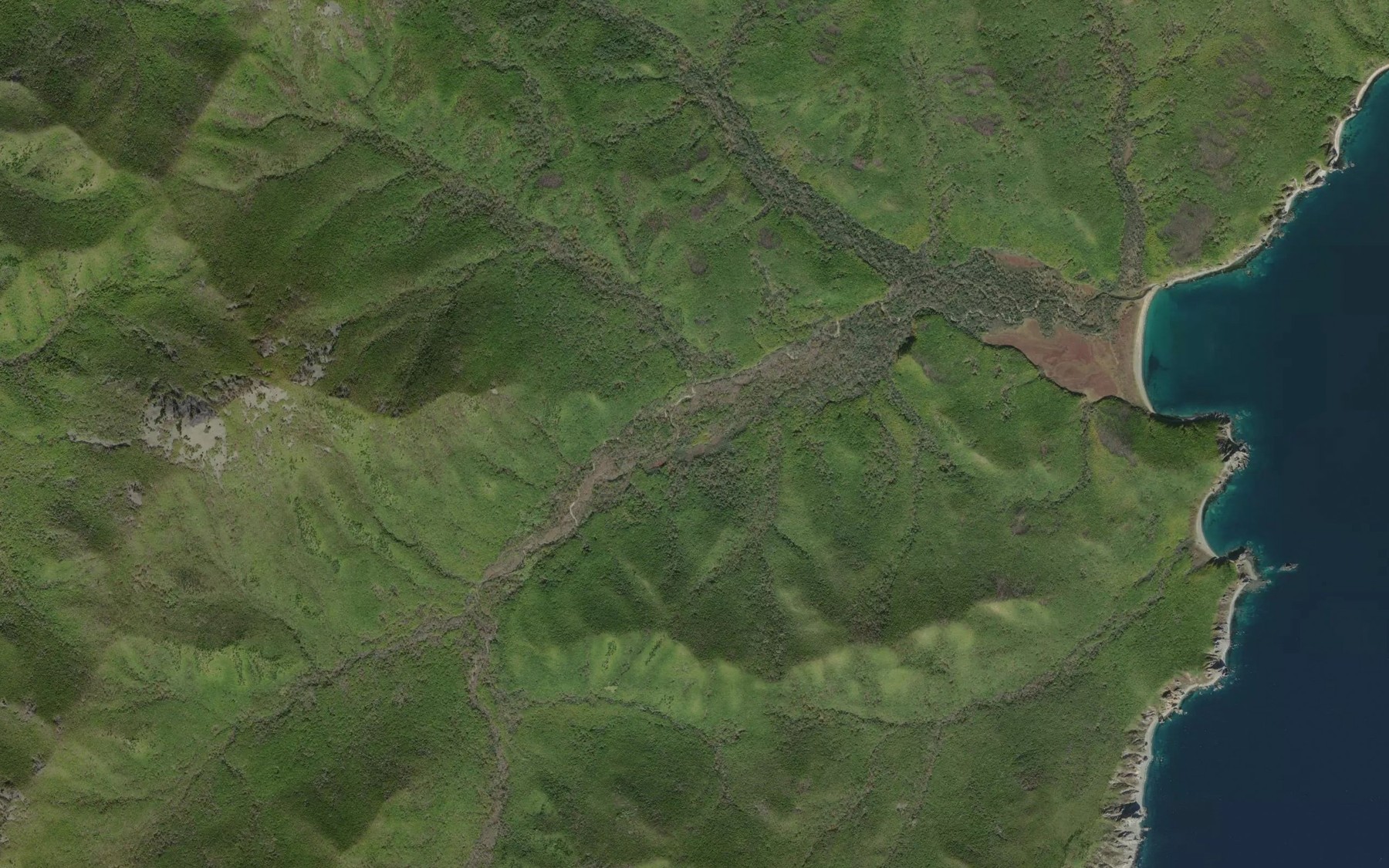 Satellite map of the Pad' Manevskogo
