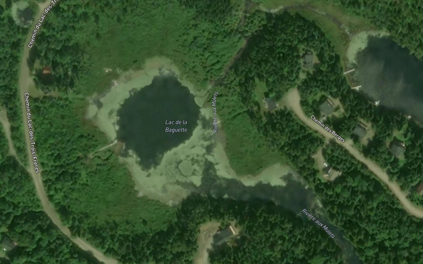 Satellite map of the Lac de la Baguette