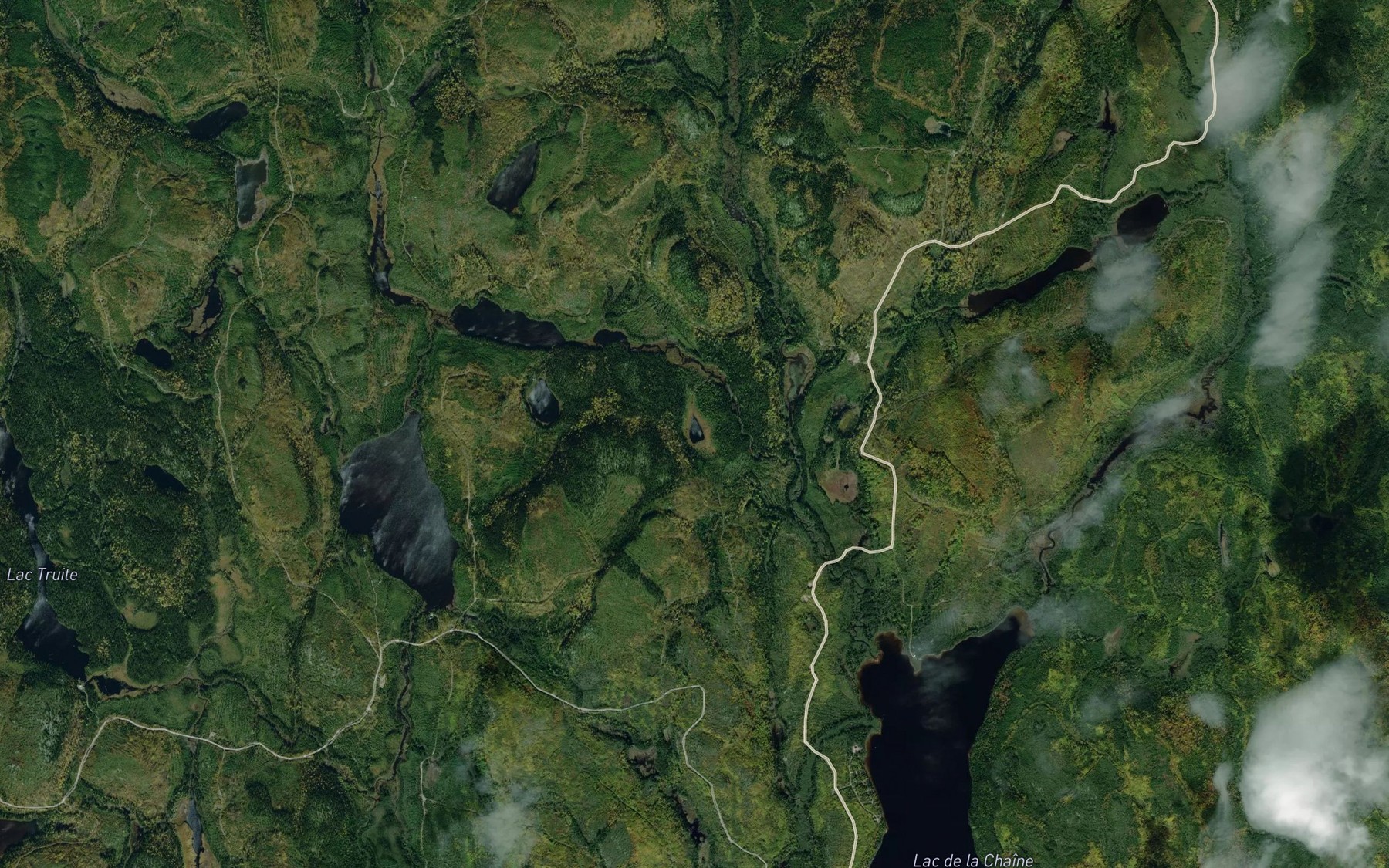 Satellite map of the Lac Maurice