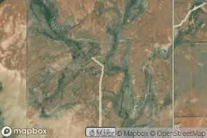 Satellite map of the Piute Creek