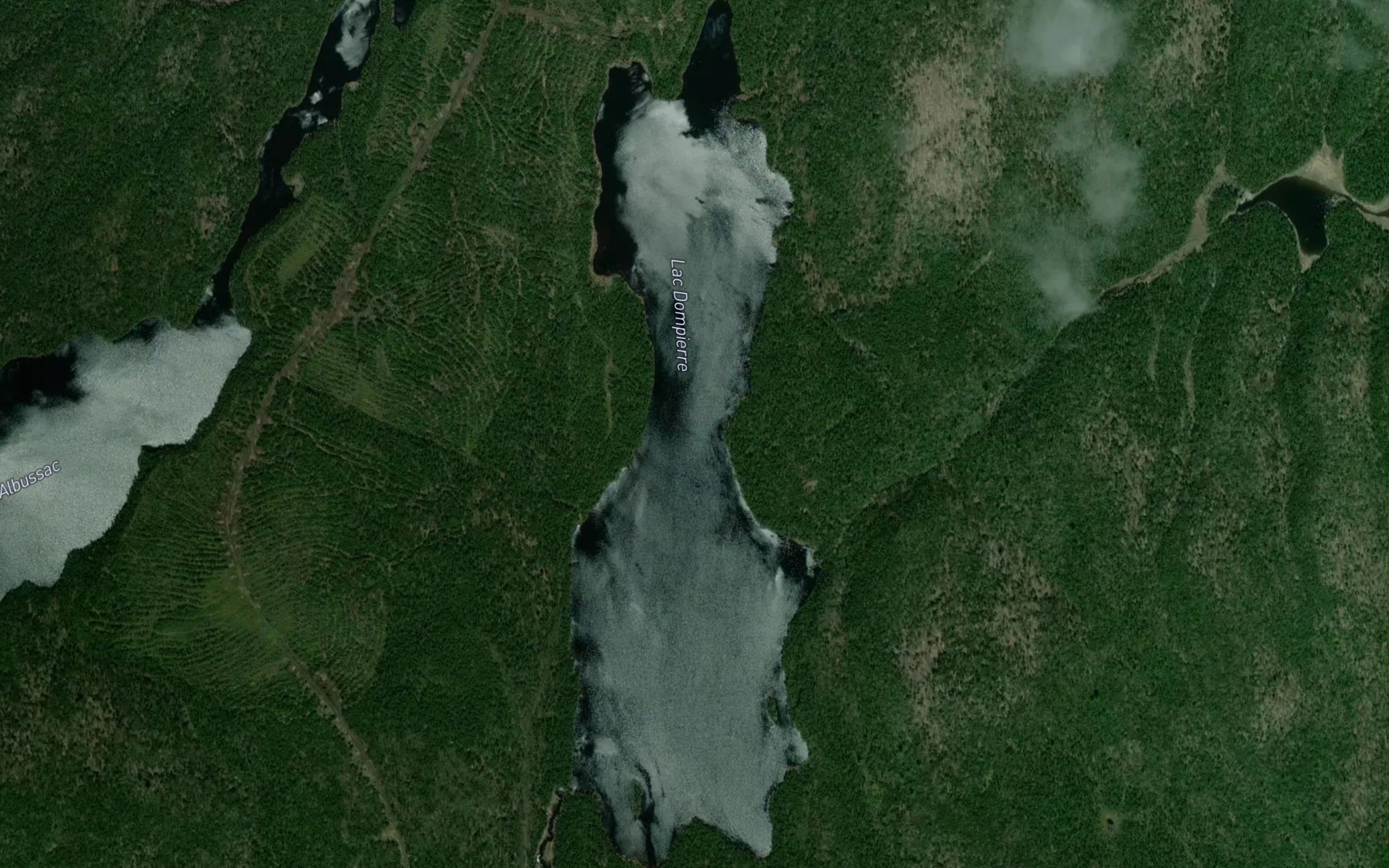 Satellite map of the Lac Dompierre