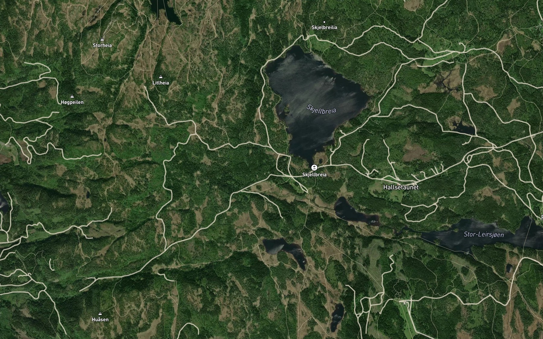 Satellite map of the Svenskbekken
