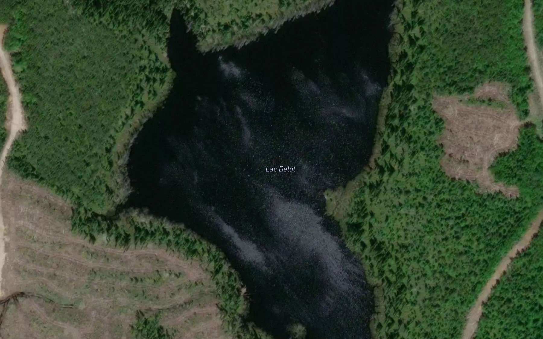 Satellite map of the Lac Delut