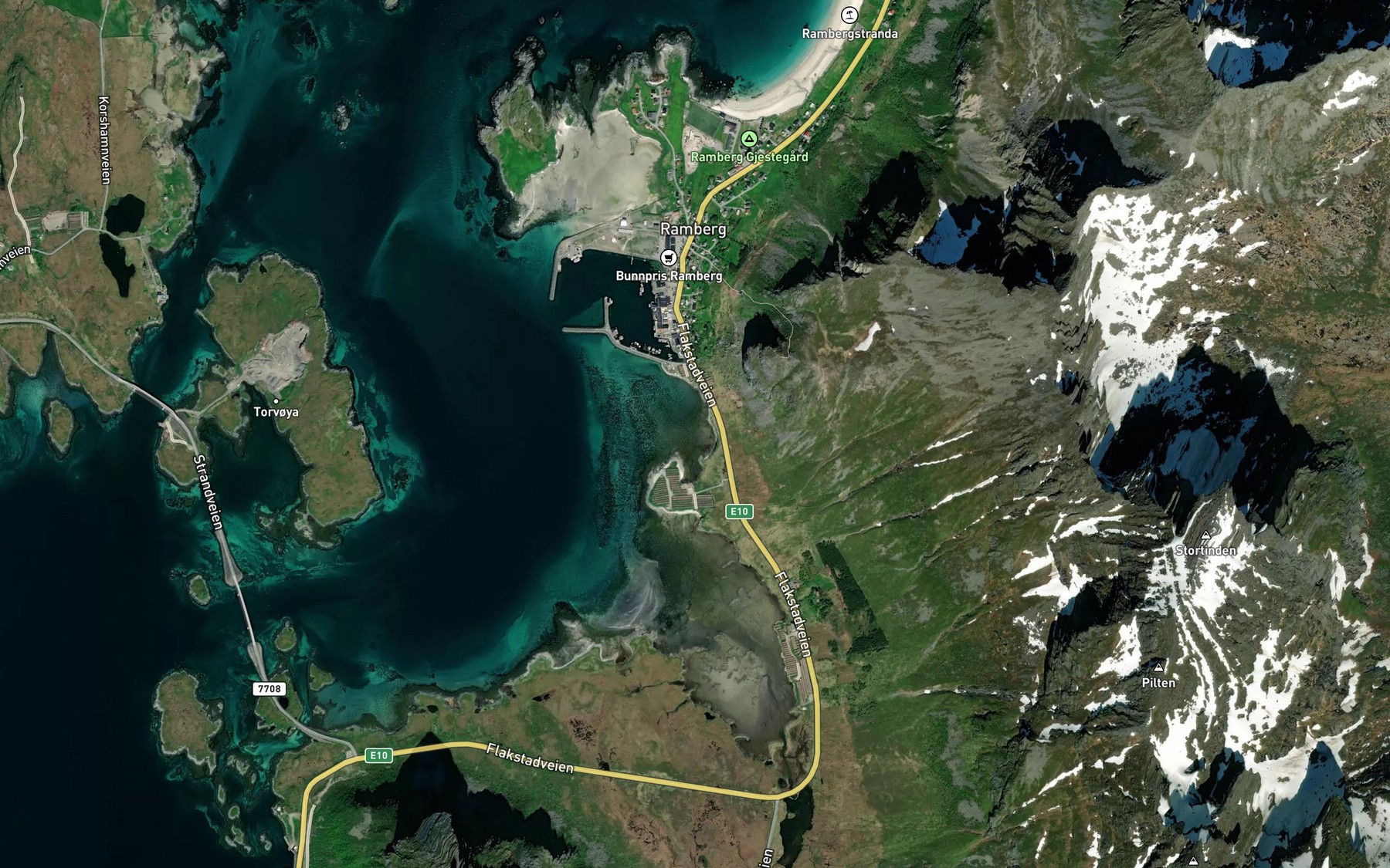 Satellite map of the Skjelholmleira