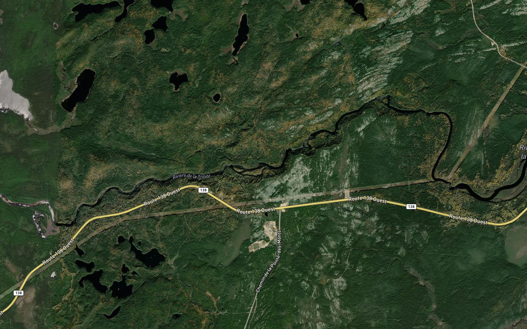 Satellite map of the Ruisseau Brodeur