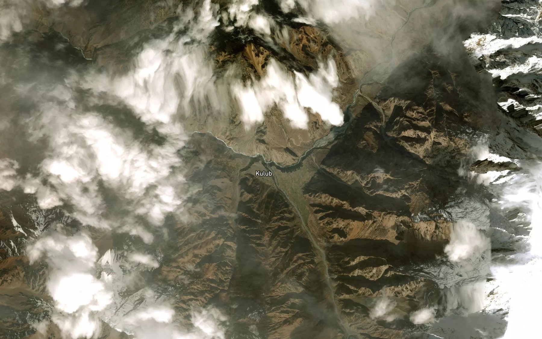 Satellite map of the Kul'p