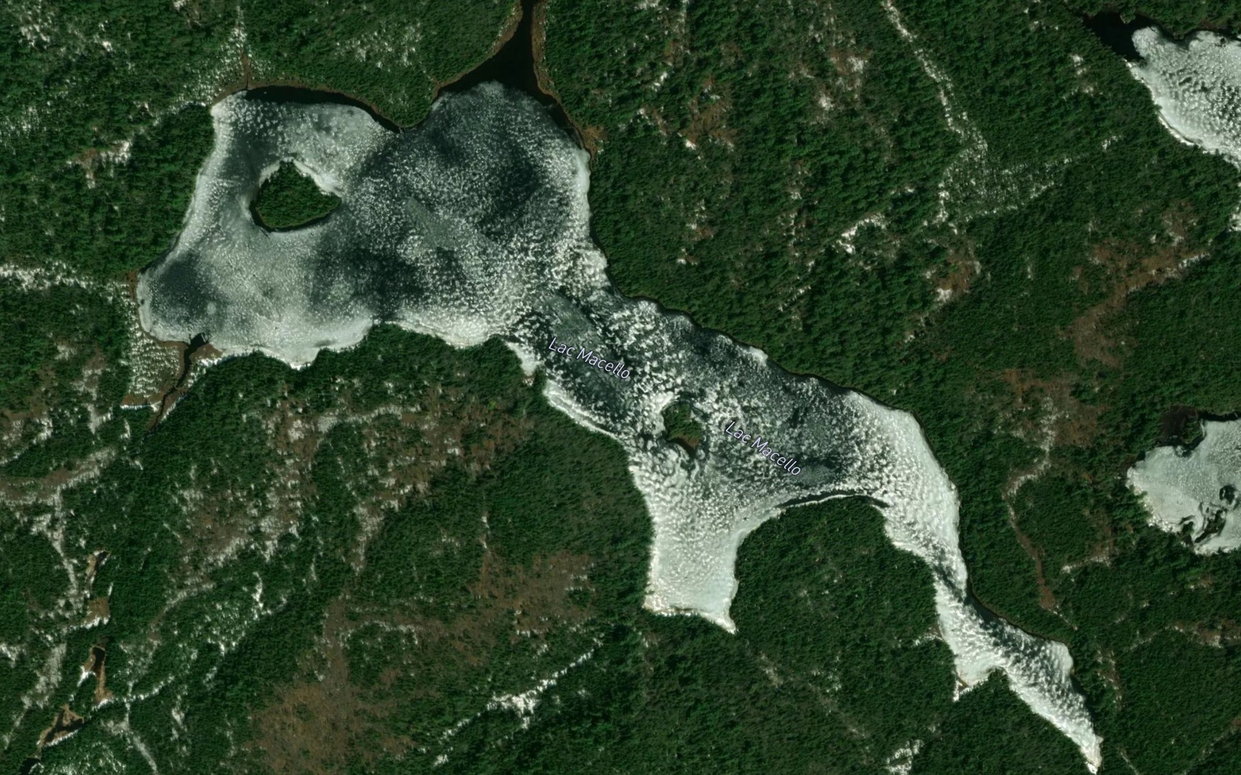 Satellite map of the Lac Macello