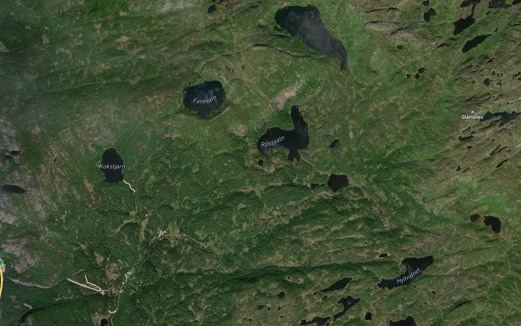 Satellite map of the Lomtjonn