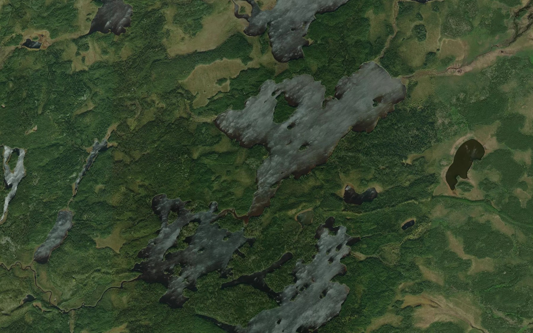 Satellite map of the Shearstone Lake