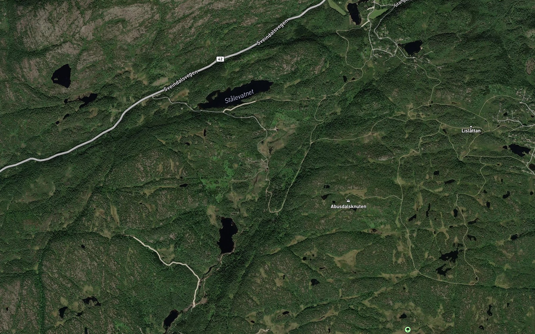 Satellite map of the Molandsfossen