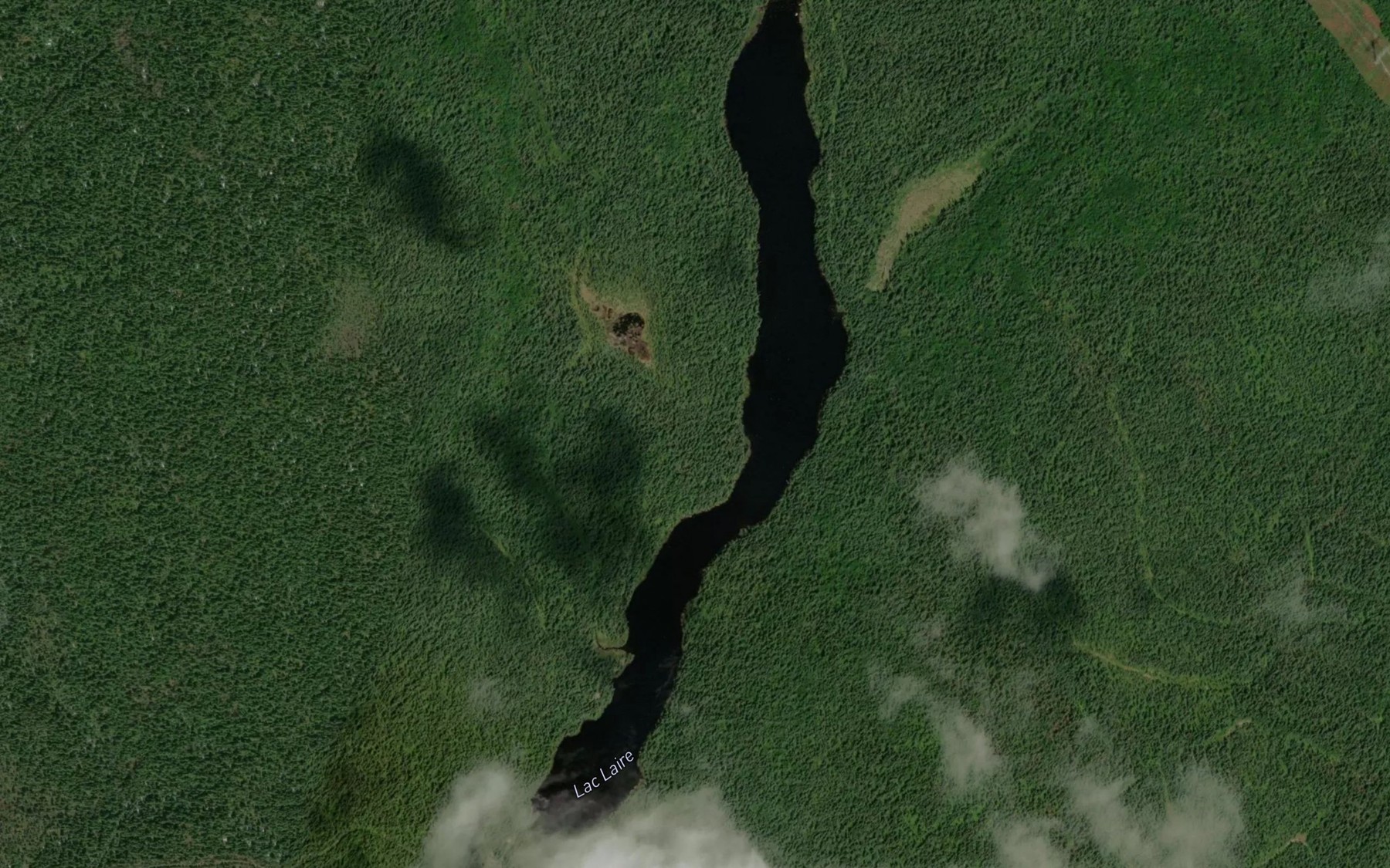 Satellite map of the Lac Laire