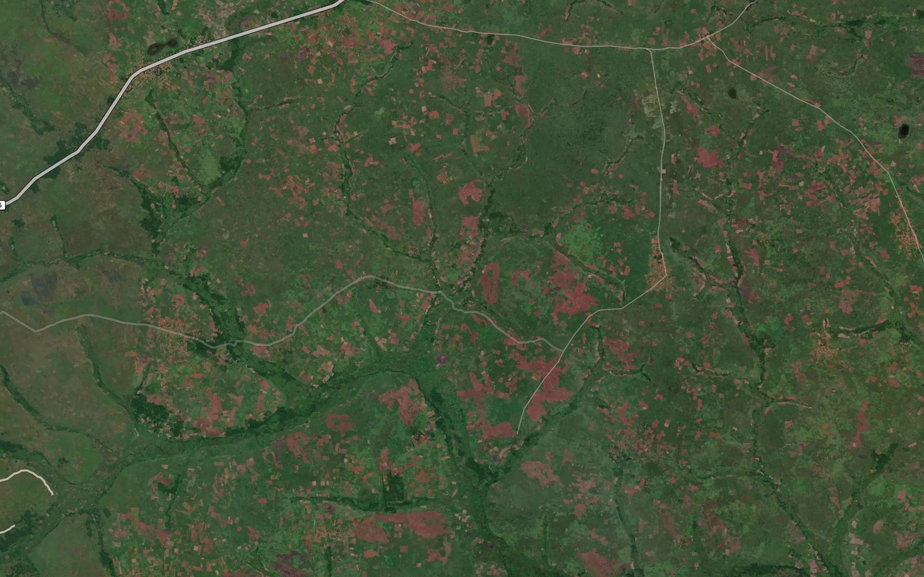 Satellite map of the Kangulungu