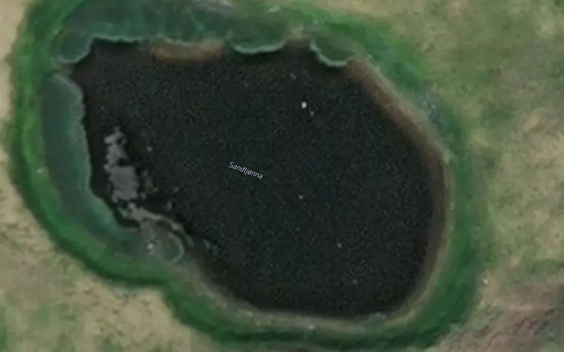 Satellite map of the Sandtjonna