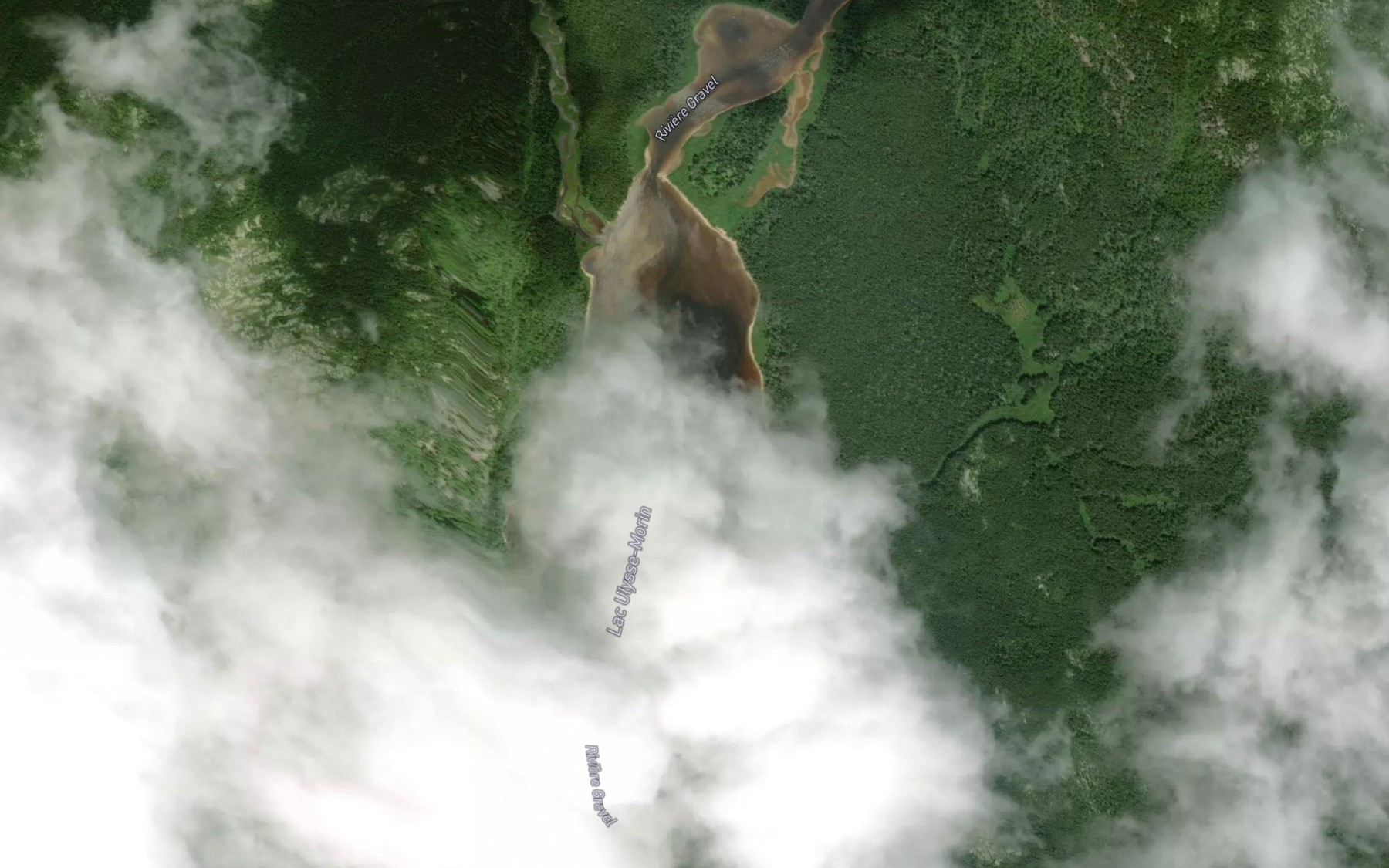 Satellite map of the Lac Ulysse-Morin