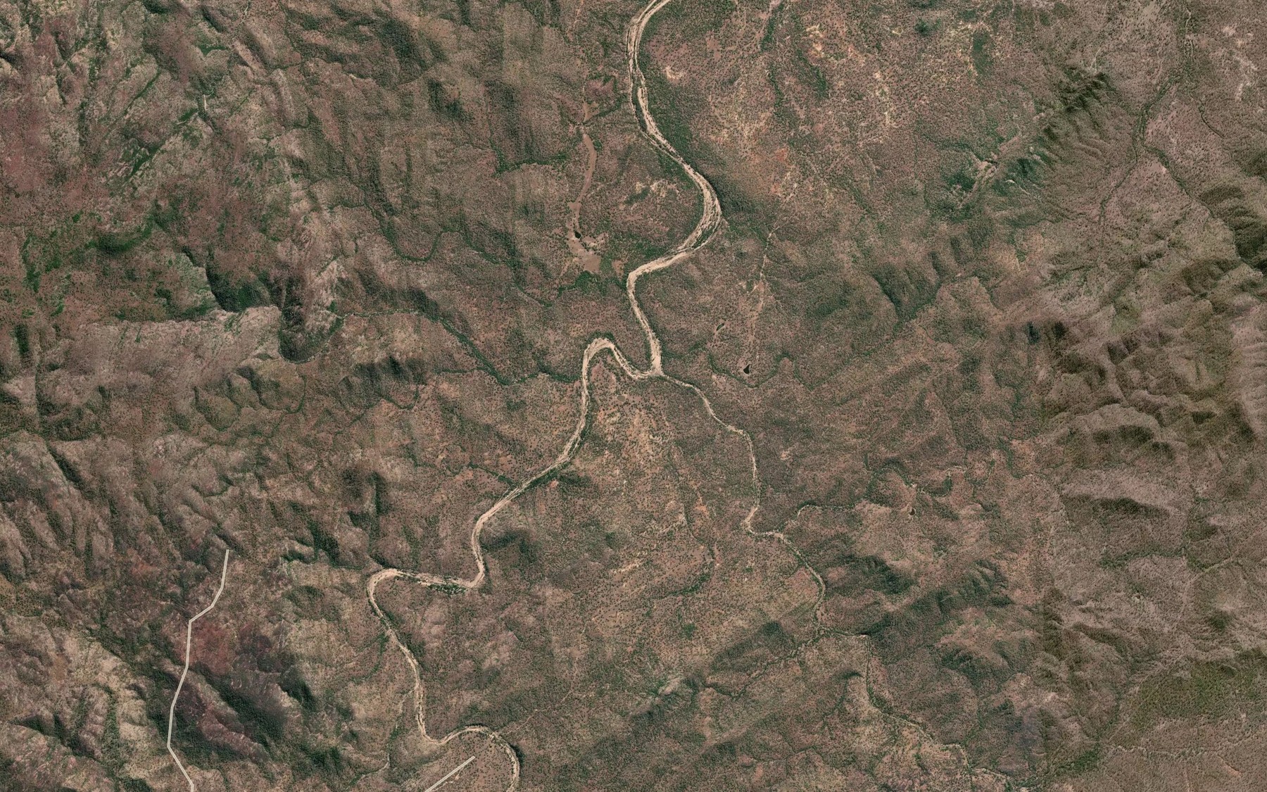 Satellite map of the Desmond Creek